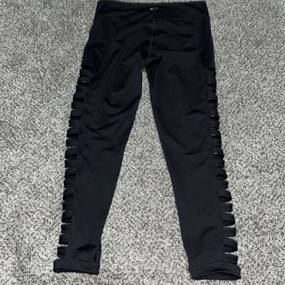 Urban Outfitters Without Walls Lattice Criss Cross - Black Cutout Leggings - XS - Picture 3 of 4